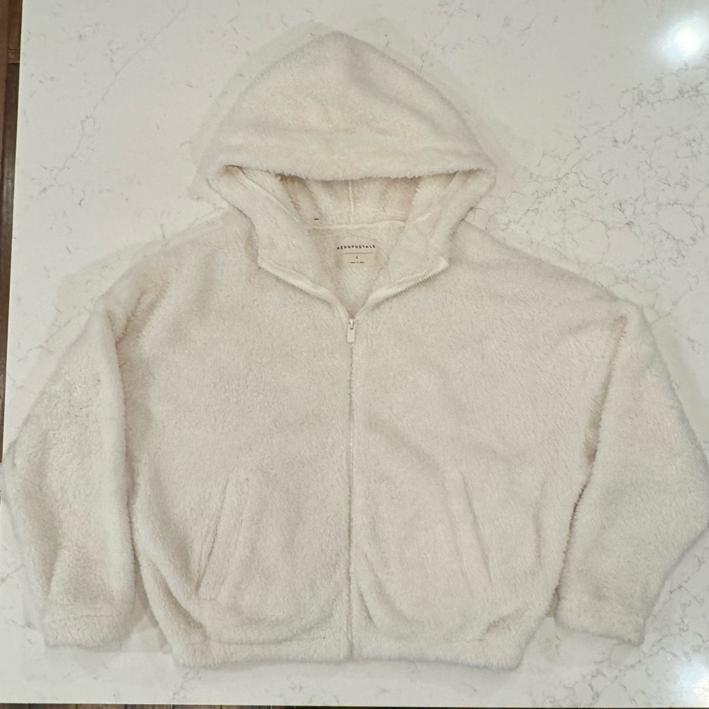 Aeropostale Cream Sherpa  Jacket
